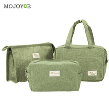 3pcs Makeup Bag Cosmetic Bag Travel Case Toiletry Storage makeup Organizer Handbag Abrasive Cloth Makeup Case make up bag