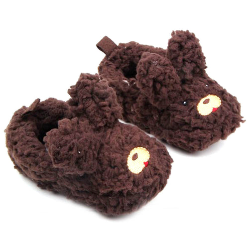 0-12M Baby Girls Boy Shoes Toddlers Warm Plush Slippers Soft Prewalker Shoes Newborn First Walkers