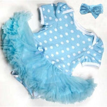 0-12M Lovely Baby Toddler Girls Ruffles Tutu Dress Romper One-Piece Outfit Dresses Clothes + Headband