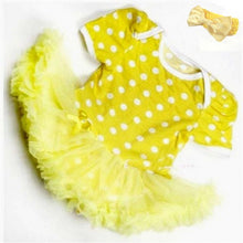 0-12M Lovely Baby Toddler Girls Ruffles Tutu Dress Romper One-Piece Outfit Dresses Clothes + Headband