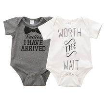 0-12Months Newborn Baby Kids Boys Girls Cotton Clothes Letter Print Romper Bodysuit Jumpsuit Outfit Sets Clothing