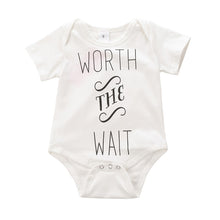 0-12Months Newborn Baby Kids Boys Girls Cotton Clothes Letter Print Romper Bodysuit Jumpsuit Outfit Sets Clothing