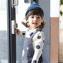 0-3Years Kids Baby Girls Boys Unisex Polka Dots Long Sleeve Blouse Tops T-Shirt Cotton Basic Tees Clothing PY1