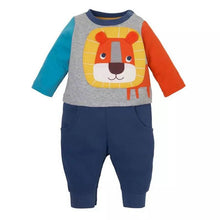 0-4 Years Baby Boy Girls 2 Pieces Sets Long Sleeve T-Shirt and Pants Animal Print Clothes