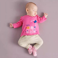 0-4 Years Baby Boy Girls 2 Pieces Sets Long Sleeve T-Shirt and Pants Animal Print Clothes