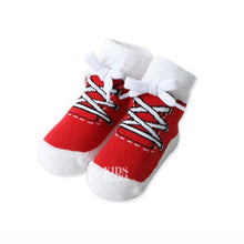 0-4 Years Baby Kids Infant Cotton Shoelaces Anti Slip Trainer Socks Booties Socks