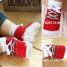 0-4 Years Baby Kids Infant Cotton Shoelaces Anti Slip Trainer Socks Booties Socks