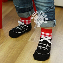 0-4 Years Baby Kids Infant Cotton Shoelaces Anti Slip Trainer Socks Booties Socks