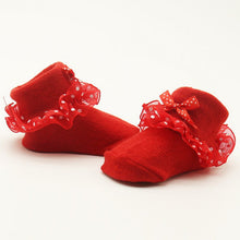 0-6 Months Toddlers Infants Cotton Ankle Socks Baby Girls Princess Bowknots Socks