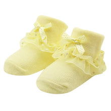 0-6 Months Toddlers Infants Cotton Ankle Socks Baby Girls Princess Bowknots Socks