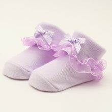 0-6 Months Toddlers Infants Cotton Ankle Socks Baby Girls Princess Bowknots Socks