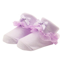 0-6 Months Toddlers Infants Cotton Ankle Socks Baby Girls Princess Bowknots Socks