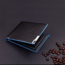 015 Men Stylish Business PU Leather Coin Card Holder Po Holders Men Purse Wallet Purse Wallets
