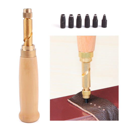 1.5~4.0mm Changeable Multi-function Shaped Hole Punch Cutter Belt Watch Band Hollow Leather Handmade Craft DIY Tool 88000