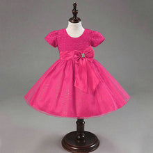 1-7Years Kids Girl Princess Bow Tutu Dress Baby Wedding Party Pageant Tulle Dresses