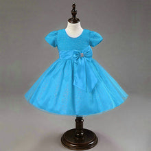 1-7Years Kids Girl Princess Bow Tutu Dress Baby Wedding Party Pageant Tulle Dresses