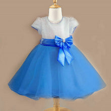 1-7Years Kids Girl Princess Bow Tutu Dress Baby Wedding Party Pageant Tulle Dresses