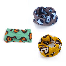 1-8Y Warm Girl Boy Baby Kids Scarf Neckerchief Leopard Printed Scarves New