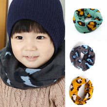 1-8Y Warm Girl Boy Baby Kids Scarf Neckerchief Leopard Printed Scarves New
