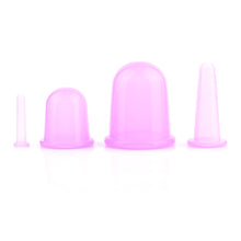1 Set4 Pcs Health Care Body Anti Cellulite Silicone Vacuum Massage Eye Neck Face Back Massager Cupping Cup