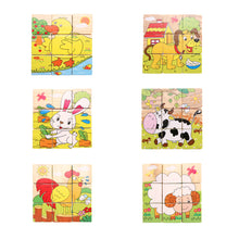 1 Six Sides Baby Wooden Toys 3D Puzzle Jigsaw Puzzle Montessori Early Learning Educational Toys for Kids