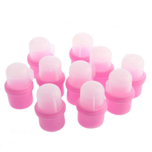 1 set 10Pcs Polish Remover Wearable Nail Soak Soaker DIY Acrylic UV Gel Cap Tip Set est