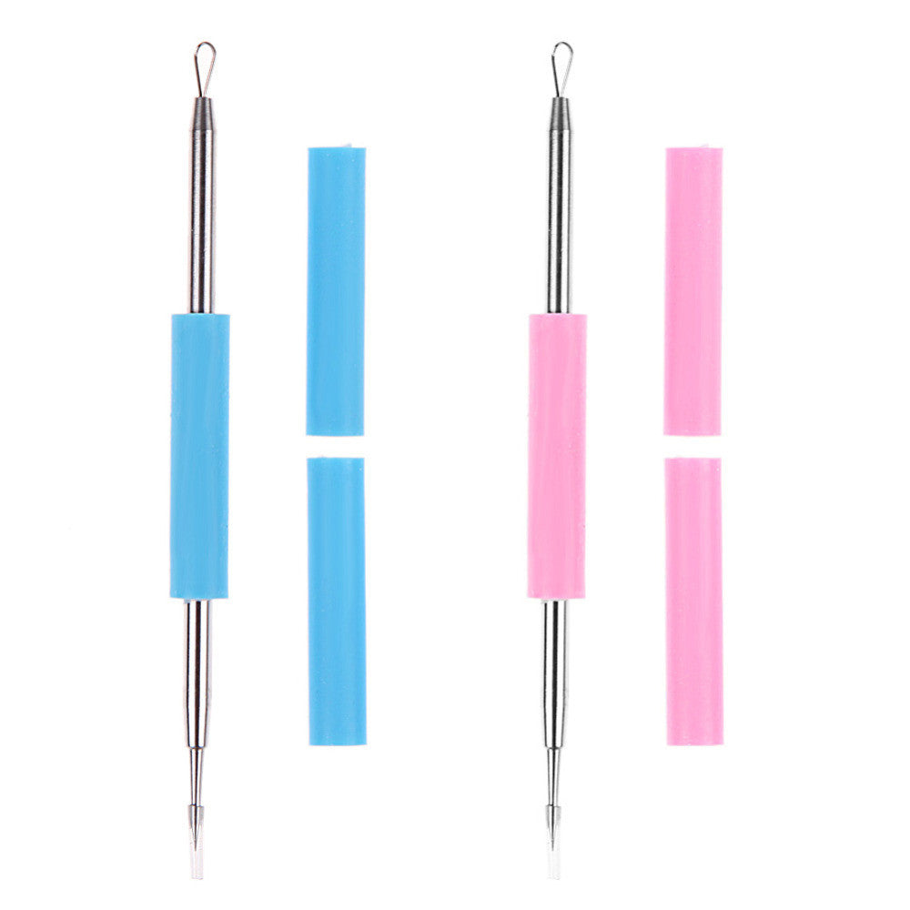 1 x Blackhead Comedone Cleaner Clean Remover Acne Blemish Pimple Extractor Tool Face cleaning care needle cleanser Rom Color