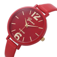 10 Colors Women Bracelet Watch Geneva Famous brand Ladies Faux Leather Analog Quartz Wrist Watch Clock Women relojes mujer