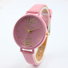 10 Colors Women Bracelet Watch Geneva Famous brand Ladies Faux Leather Analog Quartz Wrist Watch Clock Women relojes mujer