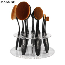 10 Hole /6 Hole Oval make up brush holder Drying Rack Organizer Oval toothbrush holder Makeup Brushes Cosmetic Shelf Tool