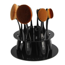10 Hole /6 Hole Oval make up brush holder Drying Rack Organizer Oval toothbrush holder Makeup Brushes Cosmetic Shelf Tool