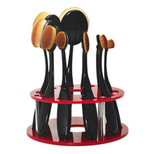 10 Hole Maange Oval Makeup Brush Holder Drying Rack Organizer toothbrush holder Shelf Cosmetic Eyeshadow Makeup Brushes Tool