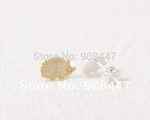 10 PC-S012 Cute Animal Earrings Jewelry Sweet Hedgehog Stud Earrings Girls stud in goldsilverrose gold