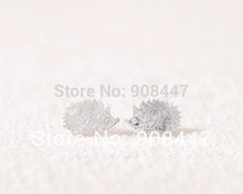 10 PC-S012 Cute Animal Earrings Jewelry Sweet Hedgehog Stud Earrings Girls stud in goldsilverrose gold