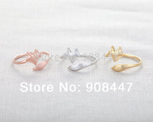 10 PCS- Jewelry Cute Fox Ring Adjustable Rings Animal Rings Cool Rings Party gifts
