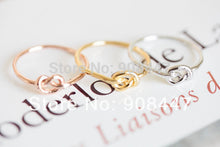 10 PCS- Gold Silver Simple Knuckle Heart Knot Rings Gold Rings and Girl Gift