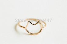 10 PCS- Simple kitty line ring ,kitty ring,cat shape ring,animal ring -