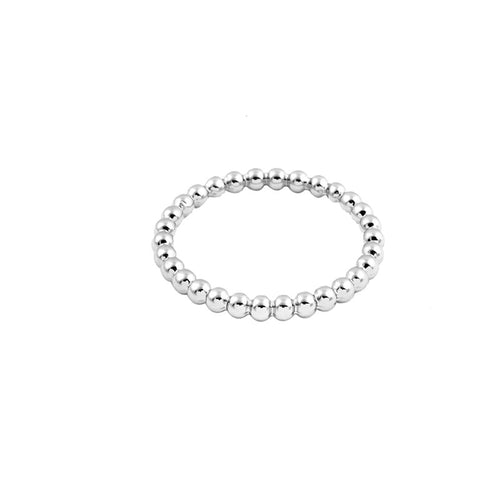 10 PCS- Slim Stacking ring,skinny ring, stacking band gold Beaded ring, full bead wire ring