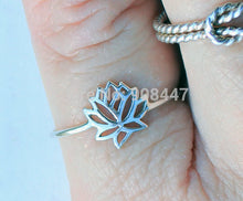 10 PCS- The Original Tiny Wonders Lotus flower Ring - Gold midi ring,cool rings-
