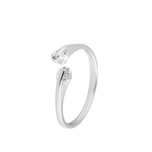 10 PCS- Design Gold Plated Crystal Zircon Ring jewelry Adjustable Branch Geometry Round Ring