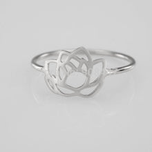 10 PCS- Cute Gold Lotus Flower Ring,plant ring -