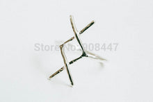 10 PCS-R094 Simple Hammered Statet Rune Ring,pinky ring,xx letter ring -