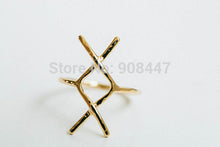 10 PCS-R094 Simple Hammered Statet Rune Ring,pinky ring,xx letter ring -