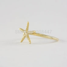 10 PCS-R095 Jewelry Simple Starfish Ring ,Openwork Ring,star ring -