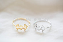 10 PCS-R128 Cute Line batman ring,animal bat ring -