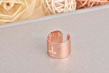 10 PCS-R221 Brass band ring,cross ring,adjustable ring -