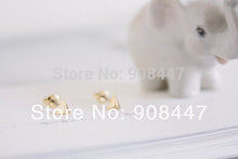 10 PCS-S006 jewelry 18K bling gold solid triagle cartilage earrings
