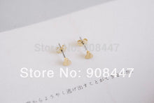 10 PCS-S006 jewelry 18K bling gold solid triagle cartilage earrings