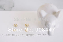 10 PCS-S006 jewelry 18K bling gold solid triagle cartilage earrings