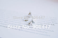 10 PCS-S009 Earrings Jewelry Platinum Plated Triangle Cone Stud Earrings